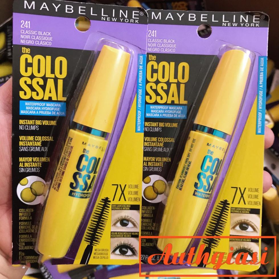 Mascara chuốt mi Maybelline Colossal Volume Express 7X Mỹ làm dày và dài mi