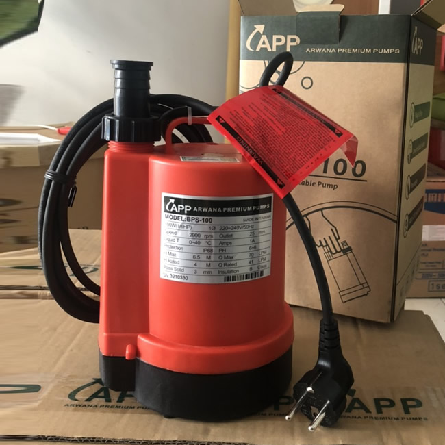 Máy bơm nước thả chìm App BPS-100 BPS-100A (có phao) (100w)