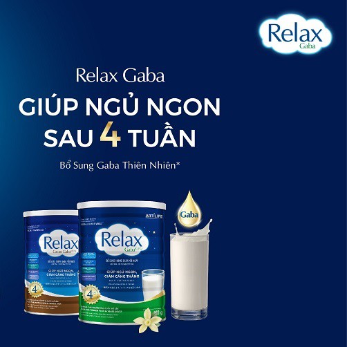 [Hcm]Sữa Relax Gaba Vani 400G - Dành Cho Người Mất Ngủ Stress - Npp Chính Hãng