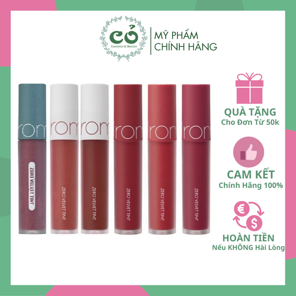 Son Kem Lì Cực Nhẹ Môi Romand Zero Velvet Tint Thành Phần Của Sản Phẩm Hoàn Toàn Lành Tính Và An Toàn Cho Người Sử Dụng Chất Lượng Và Công Dụng Của Sản Phẩm Đảm Bảo Như Mô Tả