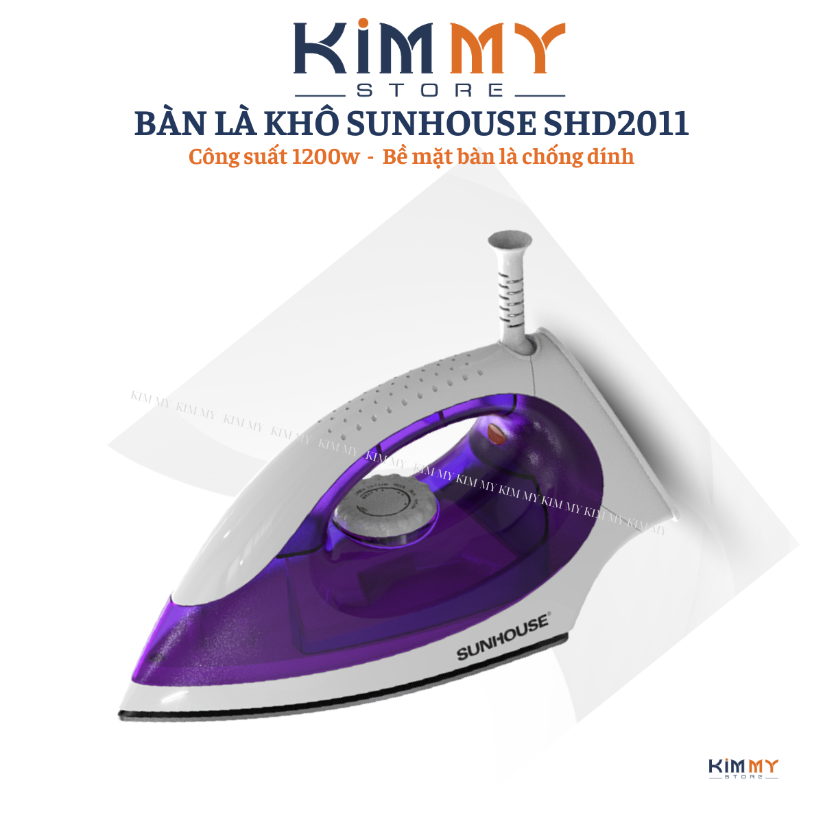 BÀN ỦI HƠI NƯỚC SUNHOUSE SHD2065 CẦM TAY 1600W - MẶT BÀN LÀ CHỐNG DÍNH - HÀNG CHÍNH HÃNG