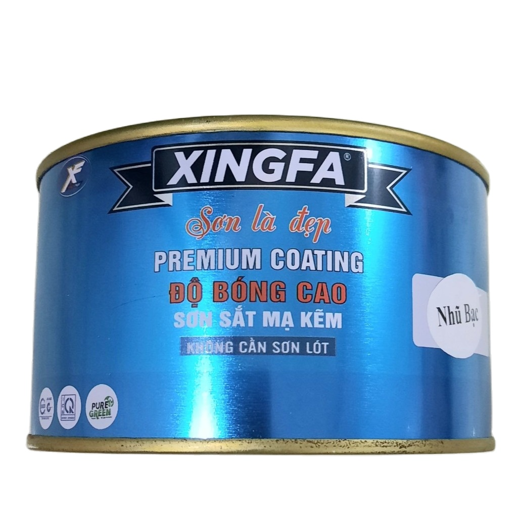 Sơn sắt mạ kẽm 1 Thành phần Sơn mạ kẽm Sơn kẽm inox gỗ bê tông nhựa (04Kg/Lon) - Xingfa