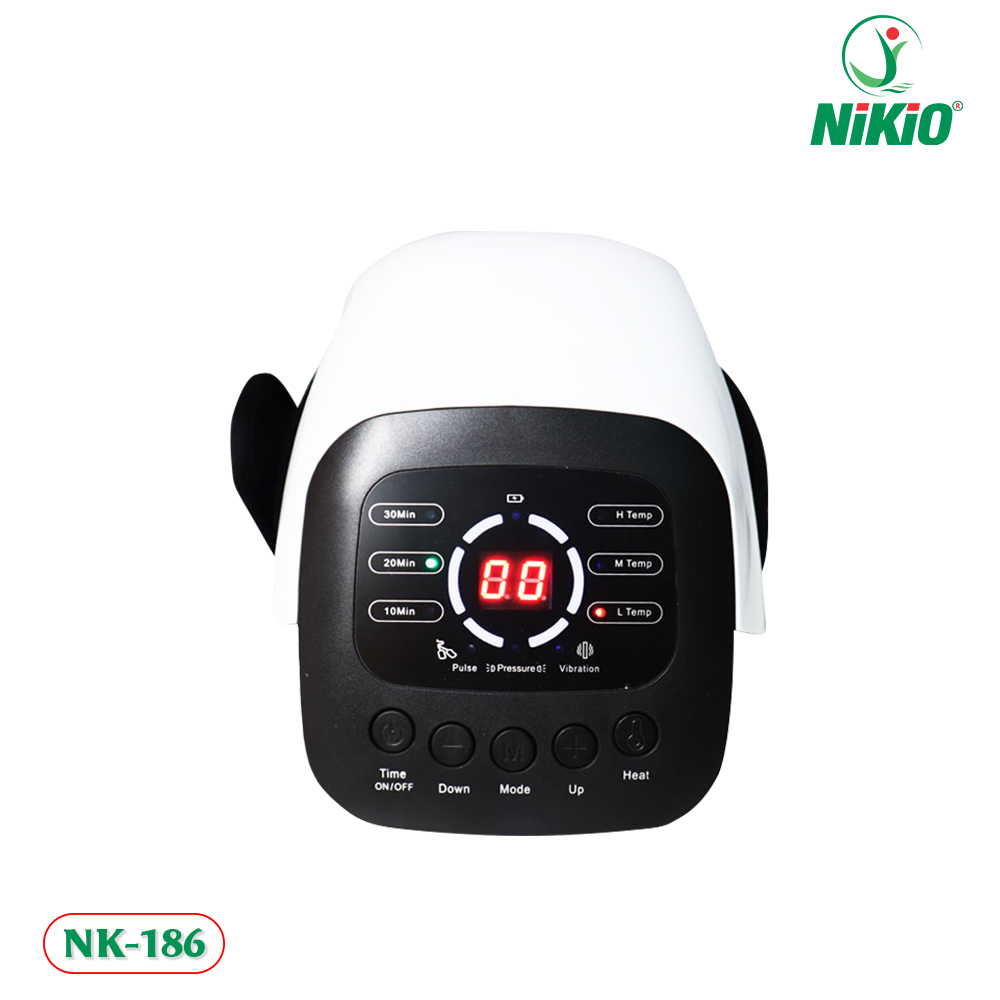 Máy Massage Đầu Gối Nikio NK-186 - Công Nghệ Rung Và Túi Khí Mát Xa Khớp Gối Kết Hợp 2 Miếng Dán Xung Điện Matxa Toàn Thân