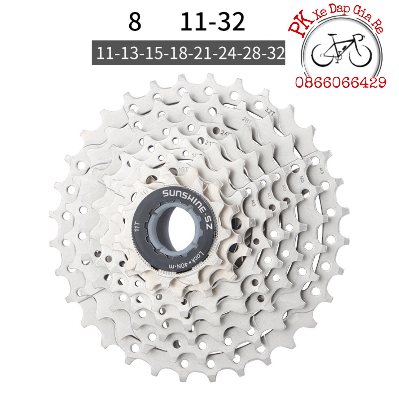 Líp thả SUNSHINE 8/9/10/11/12 tầng cho xe đạp ROAD/MTB Ổ Líp Xe Đạp Đua Leo Núi Mtb 8 / 9 / 10 / 11 