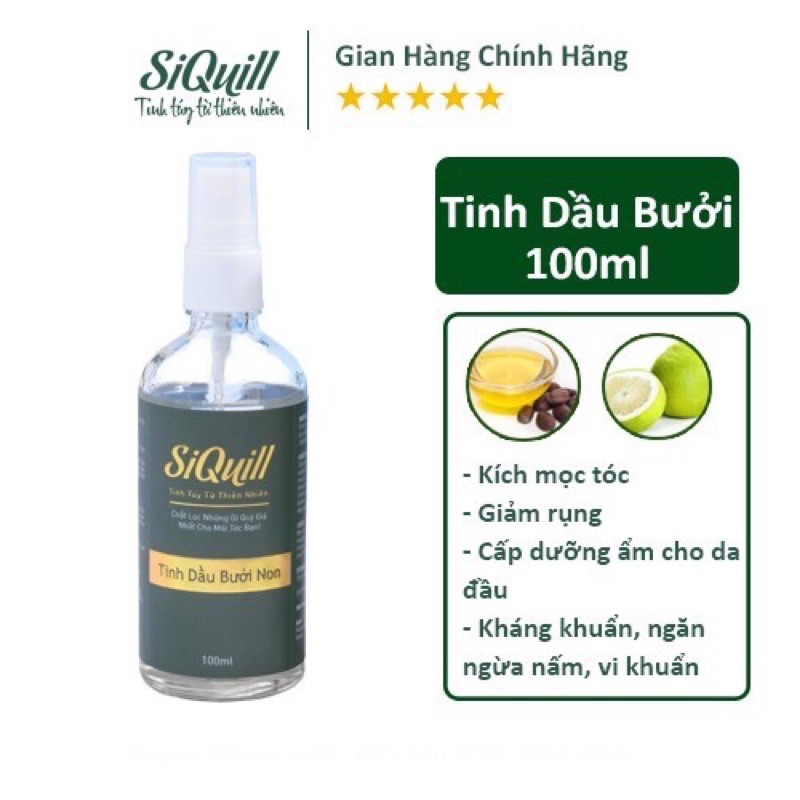 Tinh Dầu Bưởi Siquill Mọc Tóc Nhanh Giảm Tình Trạng Hói Cấp Dưỡng Ẩm Cho Da Đầu