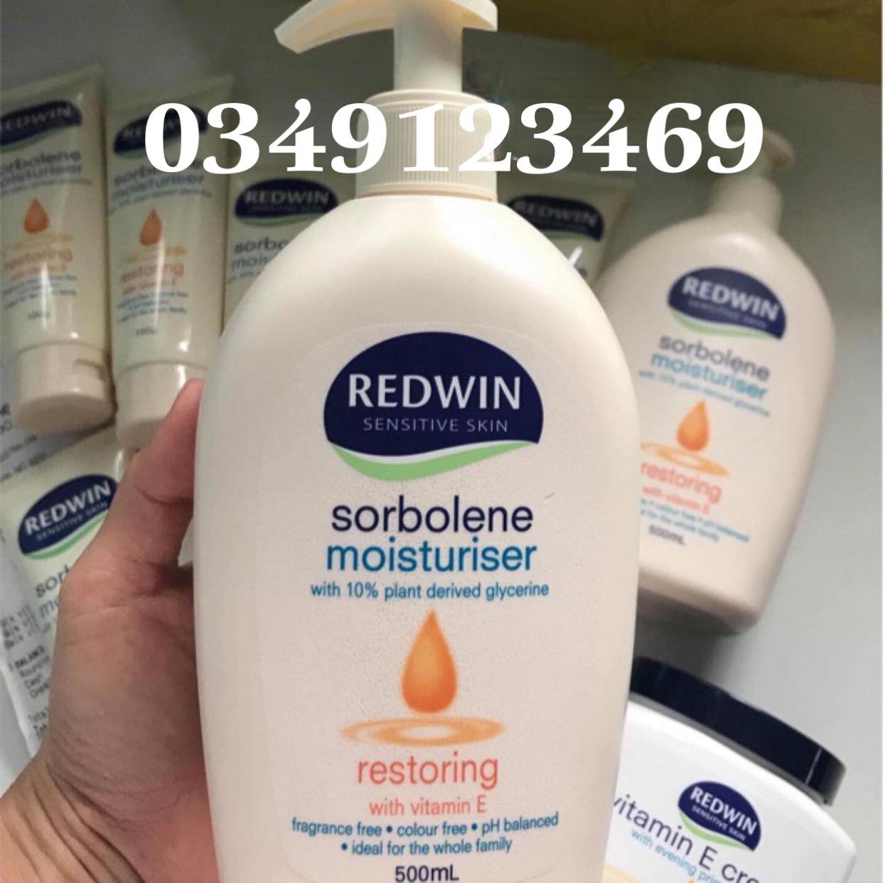 Kem Dưỡng Thể Redwin Chai 500Ml