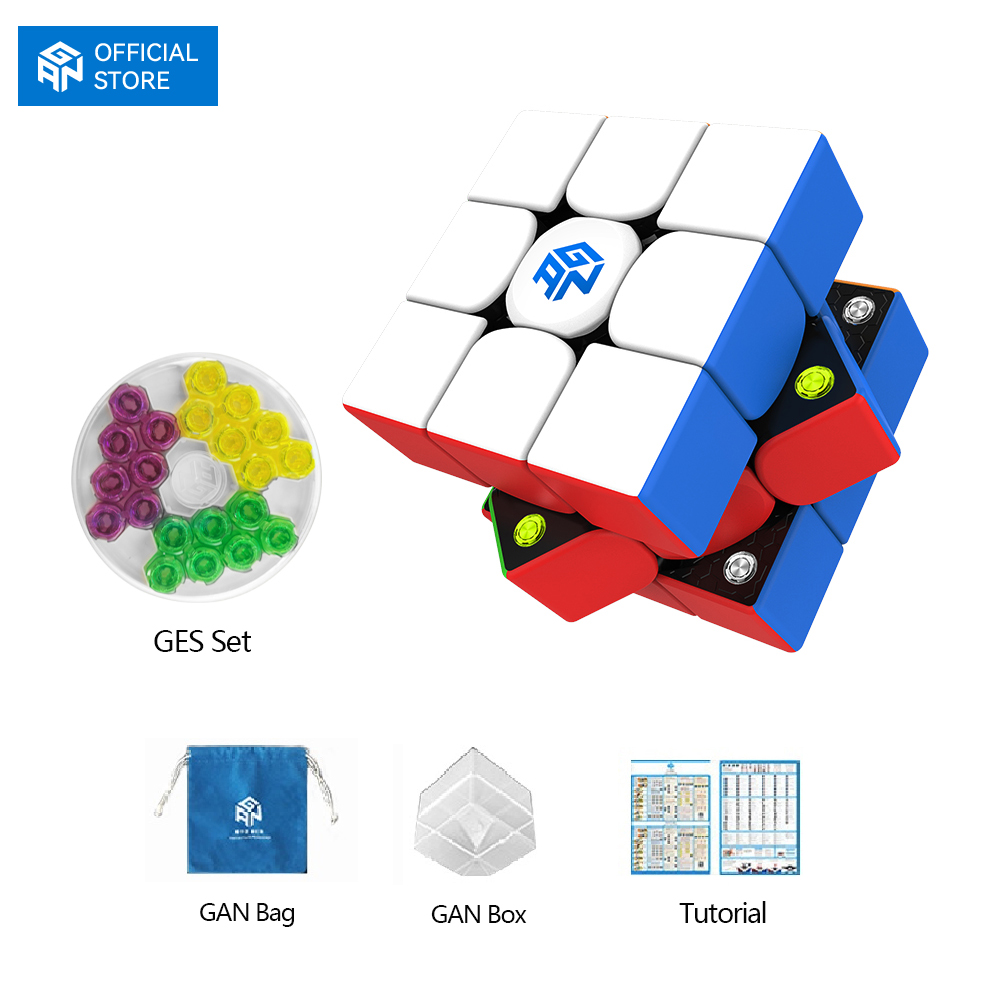 [GAN Official Store]GAN 356 M 3×3 Rubik With GES Speed Cube khối Rubik Đồ chơi xếp hình khối lập phương giáo dục dành cho trẻ em mới bắt đầu Quà tặng Giáng sinh