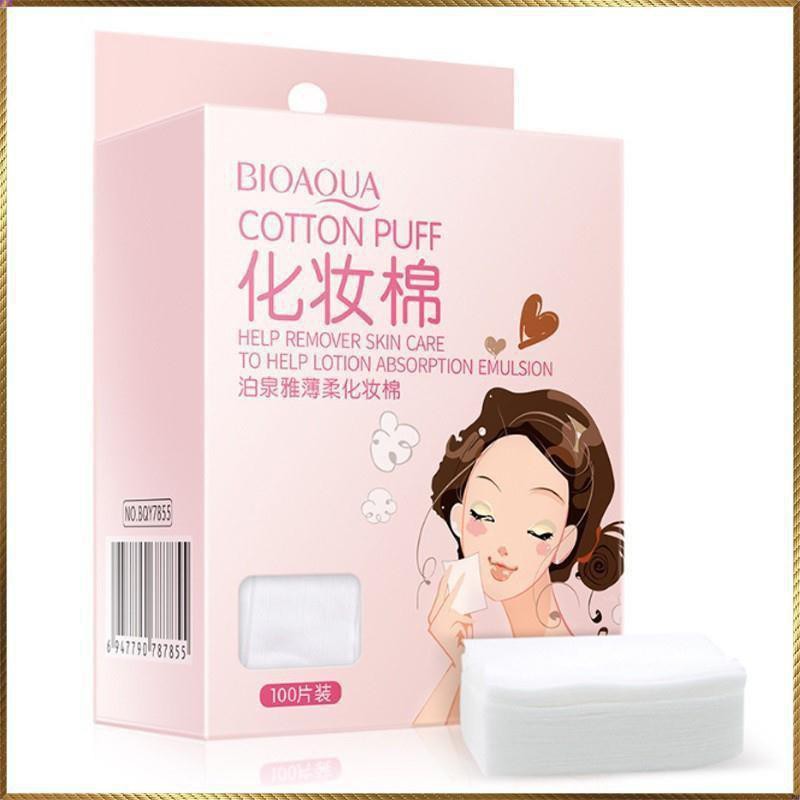 Bông tẩy trang hộp 100 miếng Cotton Puff Bioaqua Bông tẩy trang hộp 100 miếng Cotton Puff Bioaqua