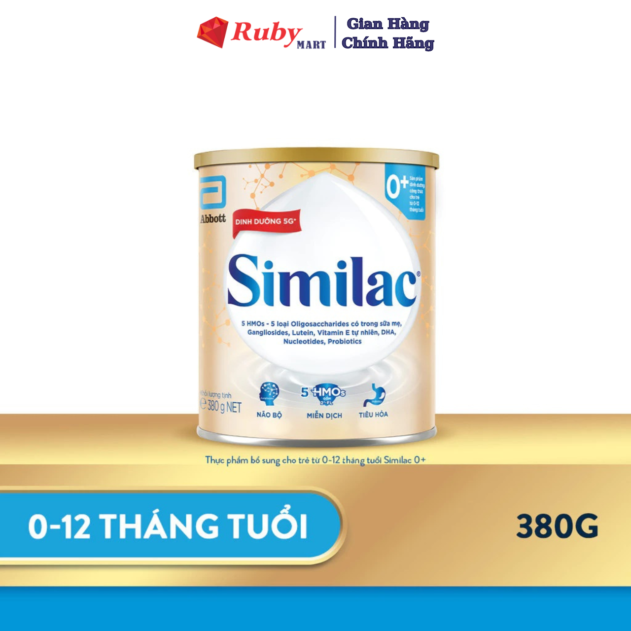 Sản phẩm dinh dưỡng công thức cho trẻ từ 0-12 tháng tuổi Similac 0+ 380g (Gangliosides)