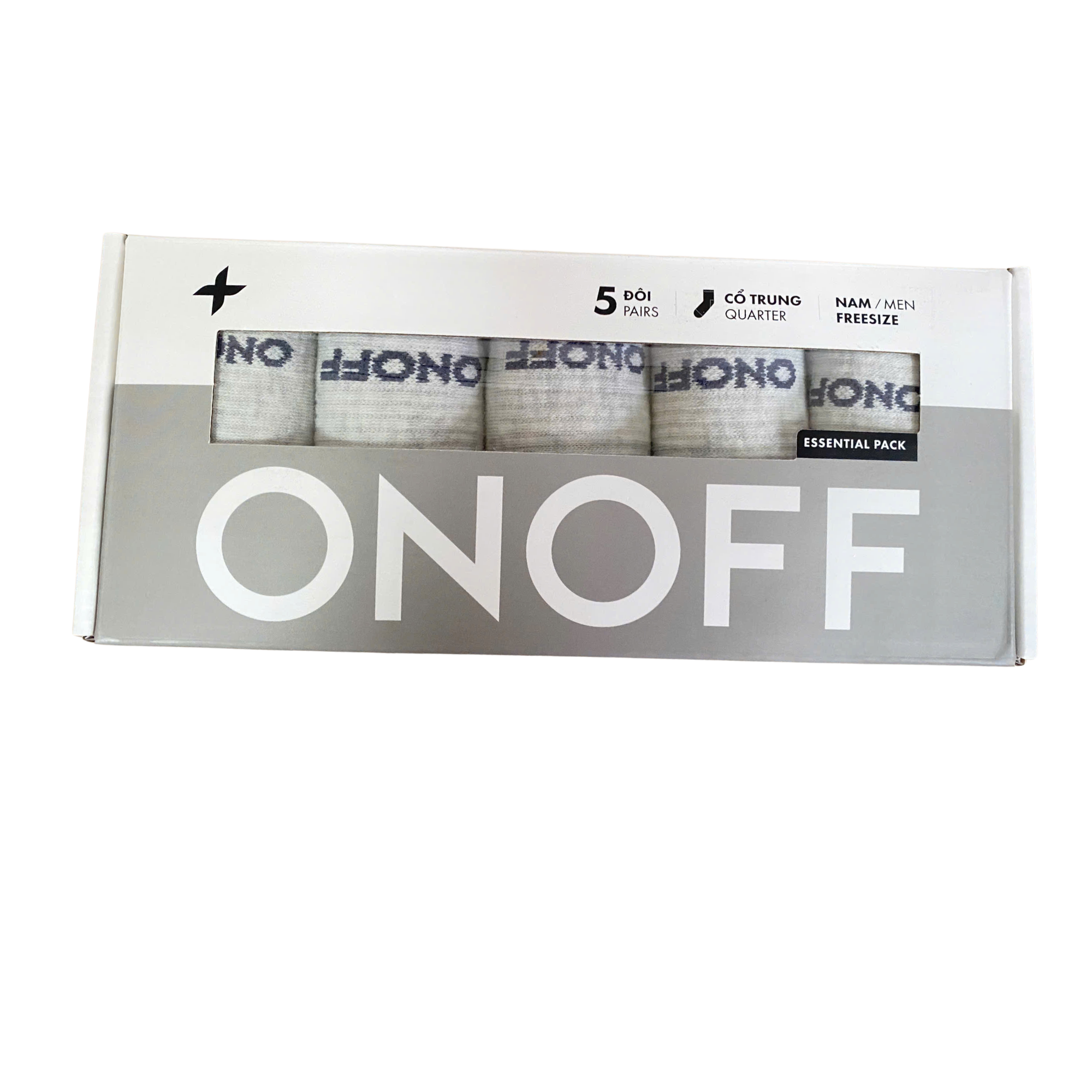 Hộp combo 5 đôi tất nam cotton kháng khuẩn khử mùi ESSENTIAL PACK mềm mại thấm hút nhanh - 18A487-48