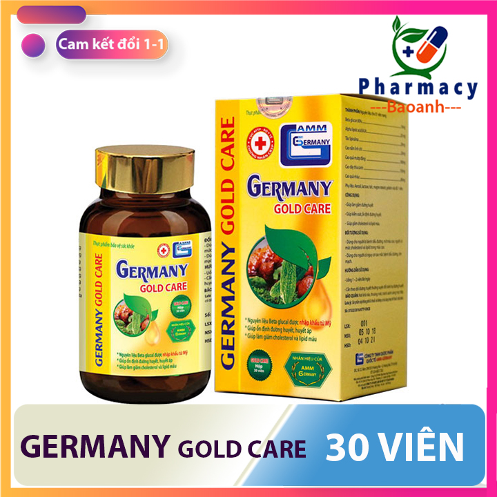 GERMANY GOLD CARE – ôn định huyết áp giam mỡ máu làm sạch mỡ máu giam đường huyết