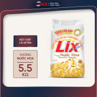 Bột giặt Lix Extra hương nước hoa 5.5kg EH554 tăng gấp đôi sức mạnh giặt tẩy quần áo sạch thơm lâu cho giặt tay máy - Lixco Việt Nam