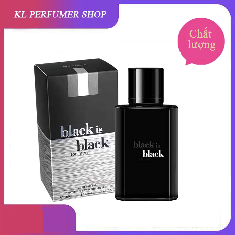 Nước Hoa Nam Cao Cấp Hương Liệu Pháp Black Is Black Hương Gỗ Lưu Hương Siêu Lâu Giúp Bạn Tự Tin Trong Mọi Cuộc Hẹn