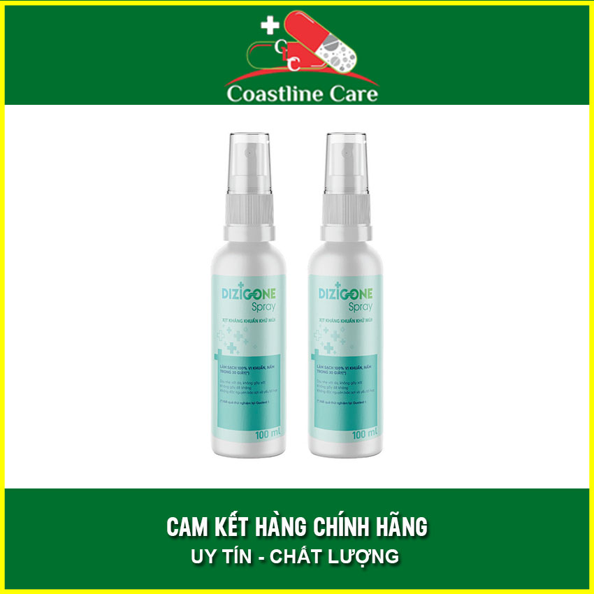 Chai xịt kháng khuẩn Dizigone Spray 100ml - Coastlinecare Pharmacy