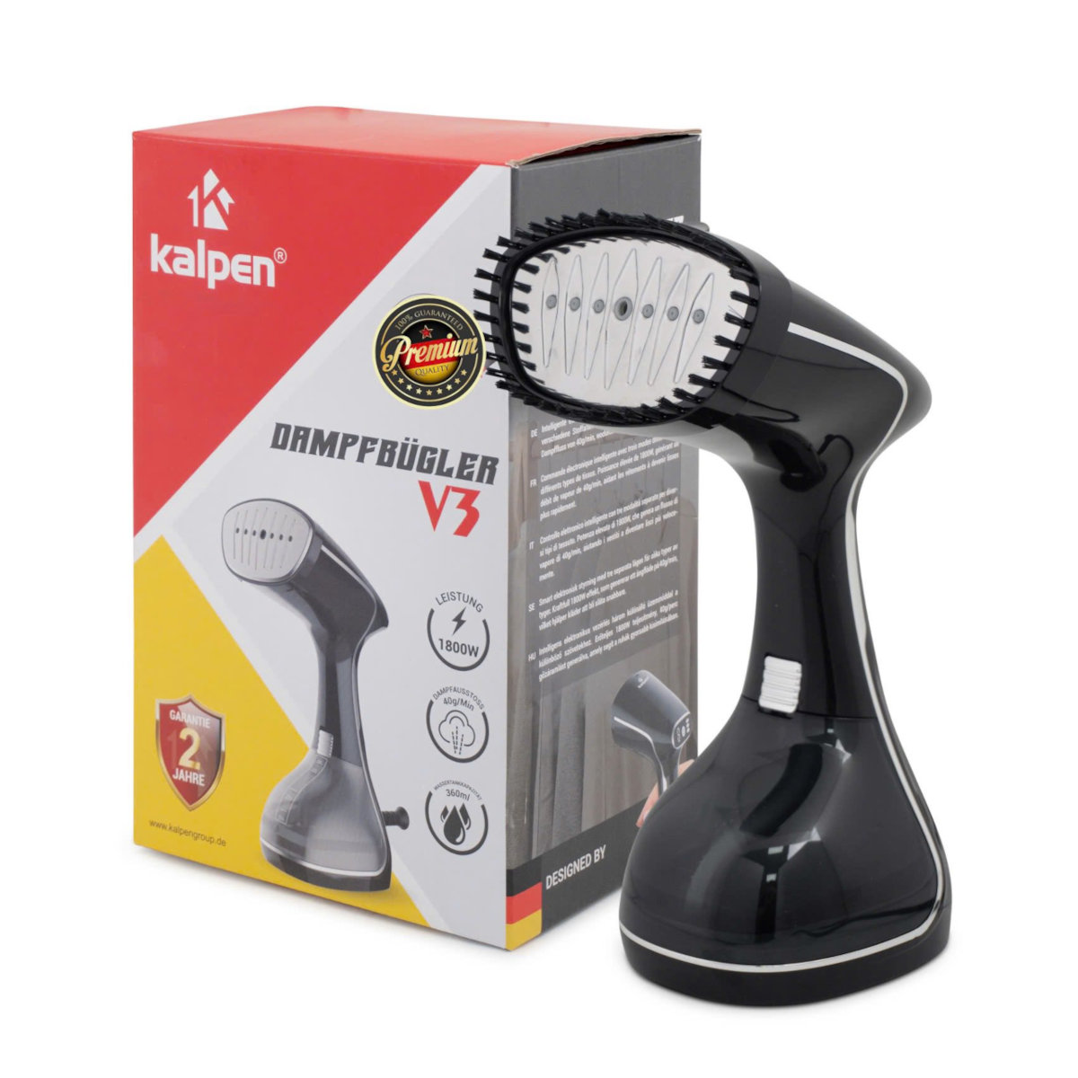 Bàn Ủi Hơi Nước Cầm Tay Kalpen HSK-3801, Dung Tích 250 ml, Công Suất 1200 W