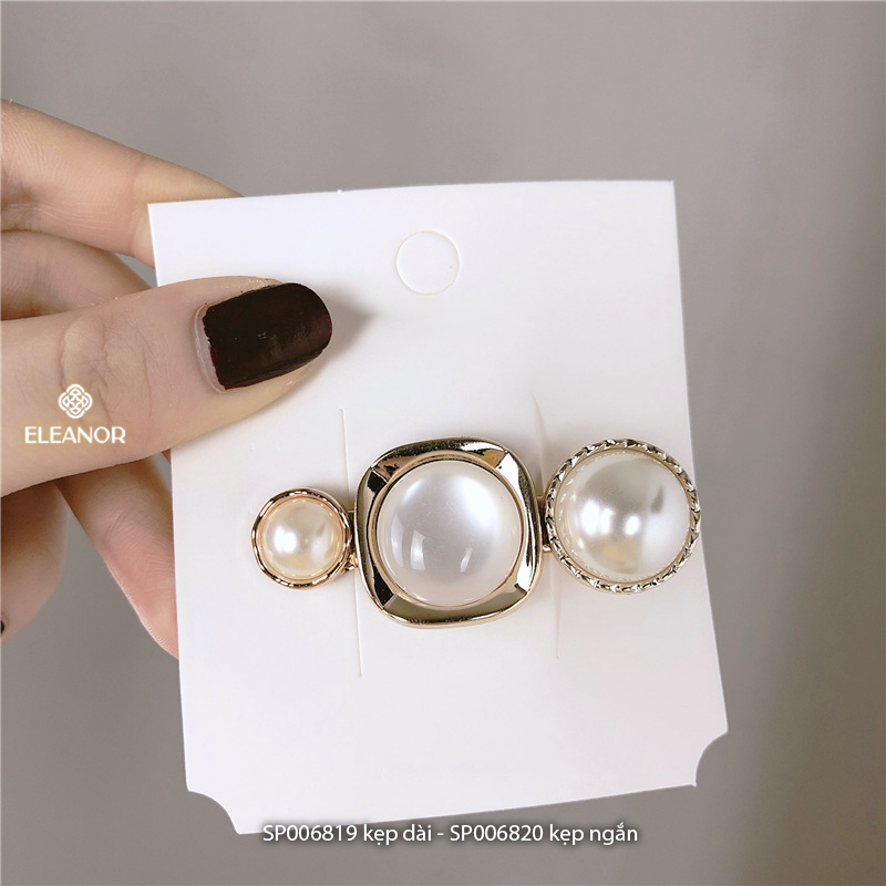 Kẹp tóc nữ Eleanor Accessories kẹp tóc mái hình ngọc trai nhân tạo phụ kiện tóc 6819