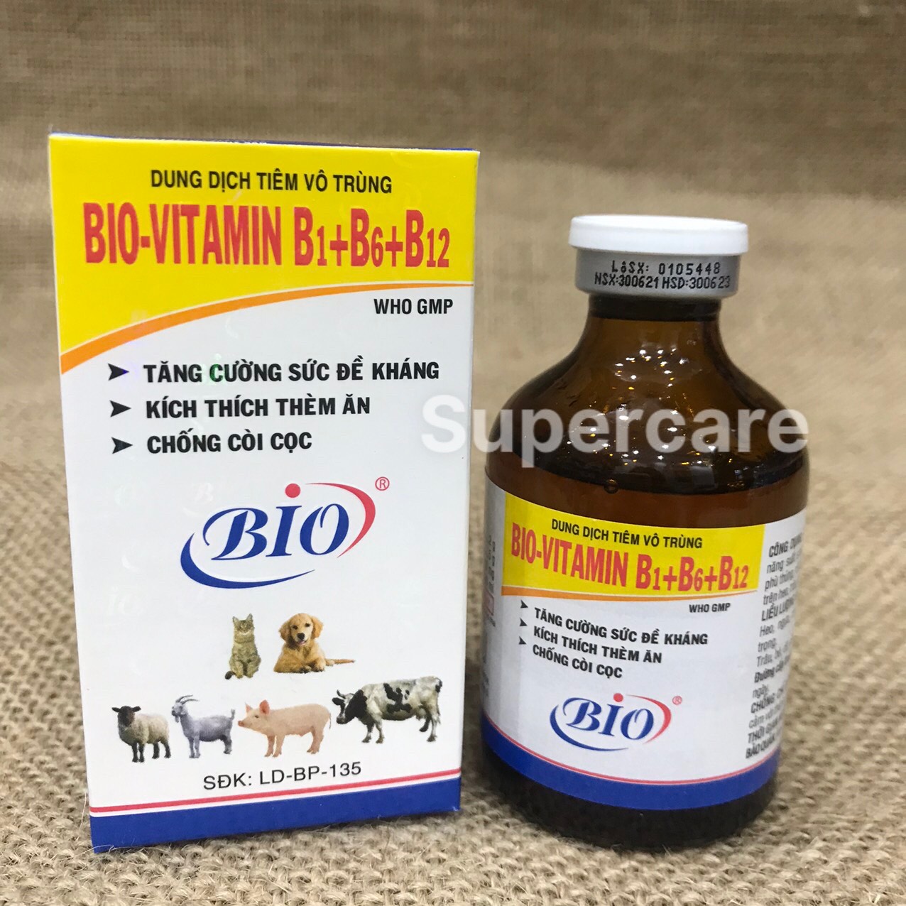 [Hoàn tiền 10%] [CÓ HỎA TỐC] Bio Vitamin B1 B6 B12 Tăng Sức Đề Kháng Chó Mèo (50ml) (Tặng kèm ống tiêm)