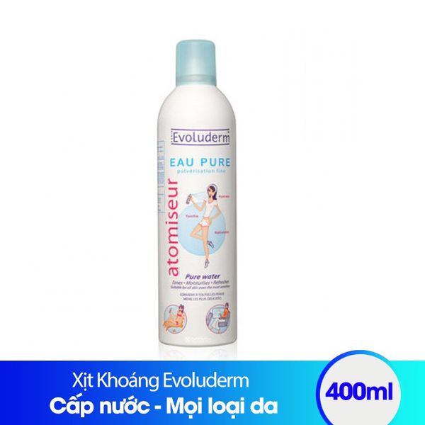 [HCM]Nước Xịt Khoáng Evoluderm 400ml