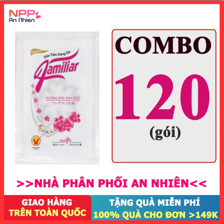 Combo 120 Gói Sữa Tắm Dưỡng Da Familiar Hương Hoa Anh Đào 5Ml - Npp An Nhiên