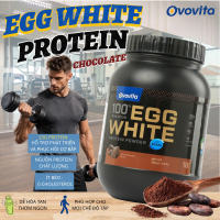 Bột Protein Lòng Trắng Trứng Chocolate Ovovita Hỗ Trợ Tăng Cơ Tập Gym Hũ 560g - 23g Protein - Dễ Hòa Tan - Không Cholesterol