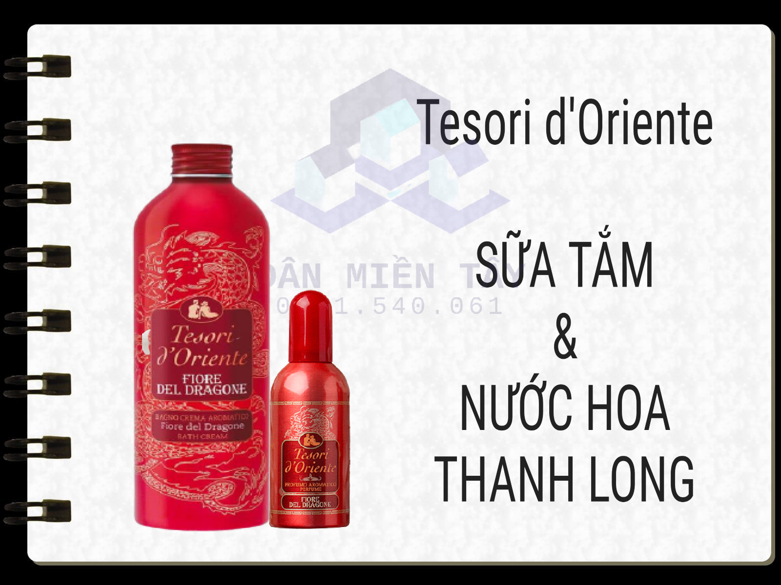 Combo Sữa Tắm Và Nước Hoa Tesori Doriente (500Ml+100Ml)