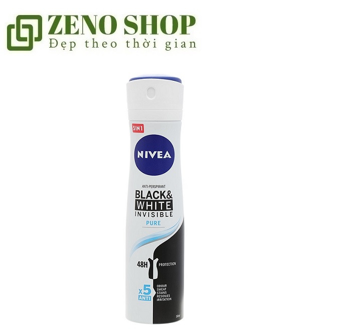 [Hcm]Xịt Khử Mùi Nữ Nivea For Black & White Ngăn Vệt Ố Vàng 150Ml