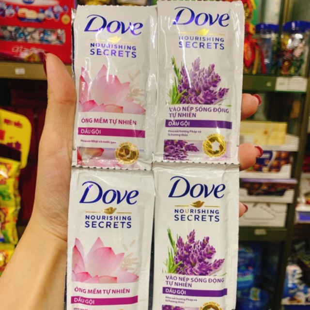 Dây 12 dầu gội Dove hoa sen Nhật – oải hương 6g chất lượng đảm bảo an toàn đến sức khỏe người sử dụng cam kết hàng đúng mô tả