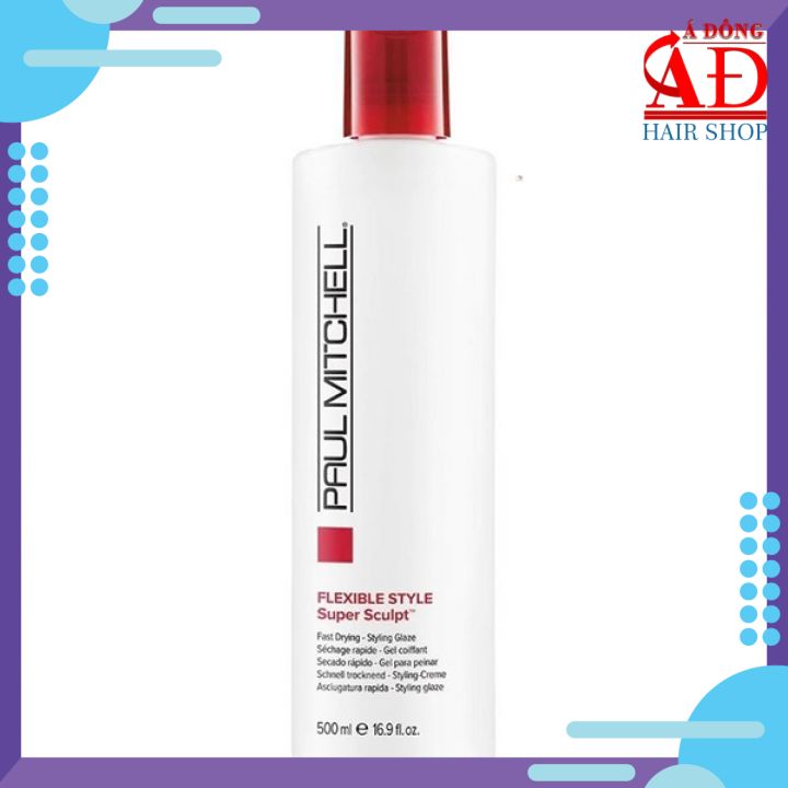 Gel Táo Paul Mitchell Flexible Style Super Sculpt Giữ Nếp Tóc Uốn Usa 500Ml