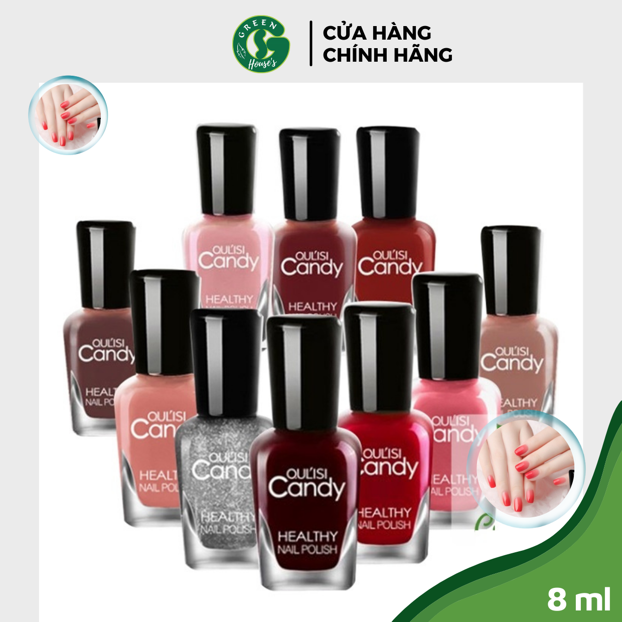 [HCM]Sơn móng tay lột candy nail polish nhiều màu 8ml