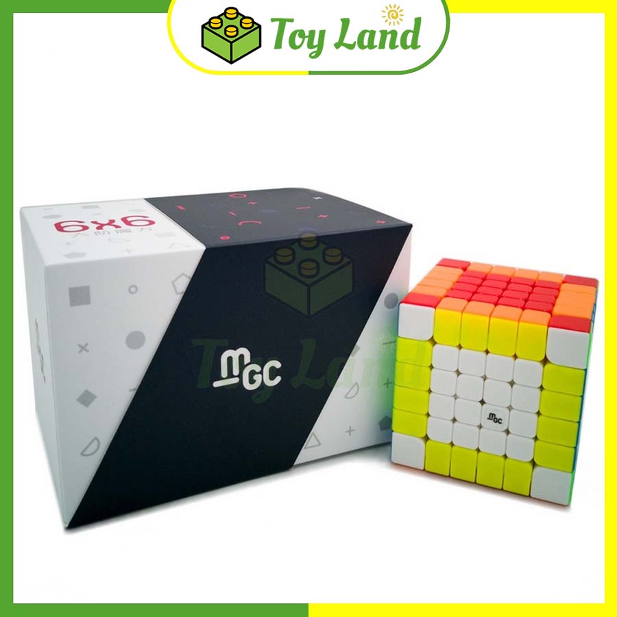 Rubik 6x6 MGC YJ Có Nam Châm Stickerless Rubic 6 Tầng 6x6x6 Không Viền Đồ Chơi Lắp Ráp Xếp Hình