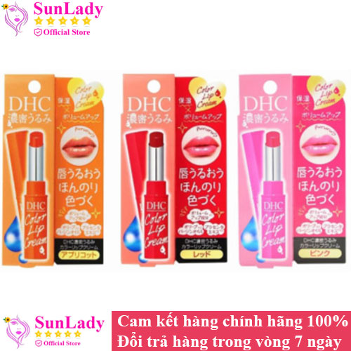 Son dưỡng môi có màu DHC Color Lip Cream của Nhật Bản