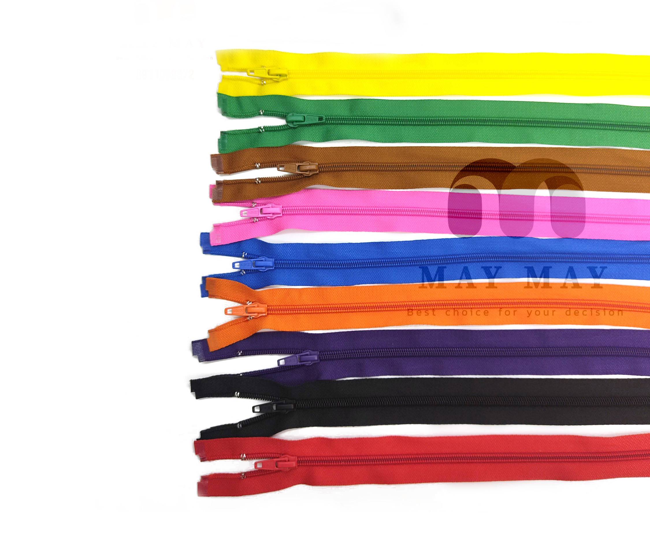 Dây kéo áo khoác răng cước dài 70cm giá 1 sợi