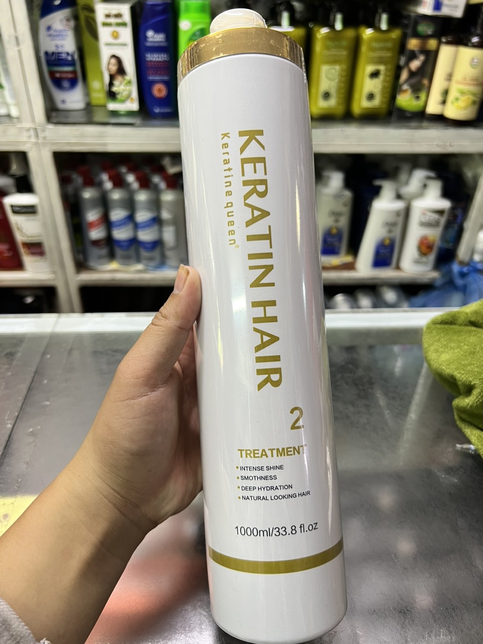 Kem Hấp Phục Hồi Tóc Keratin Keratine Queen 1000ml