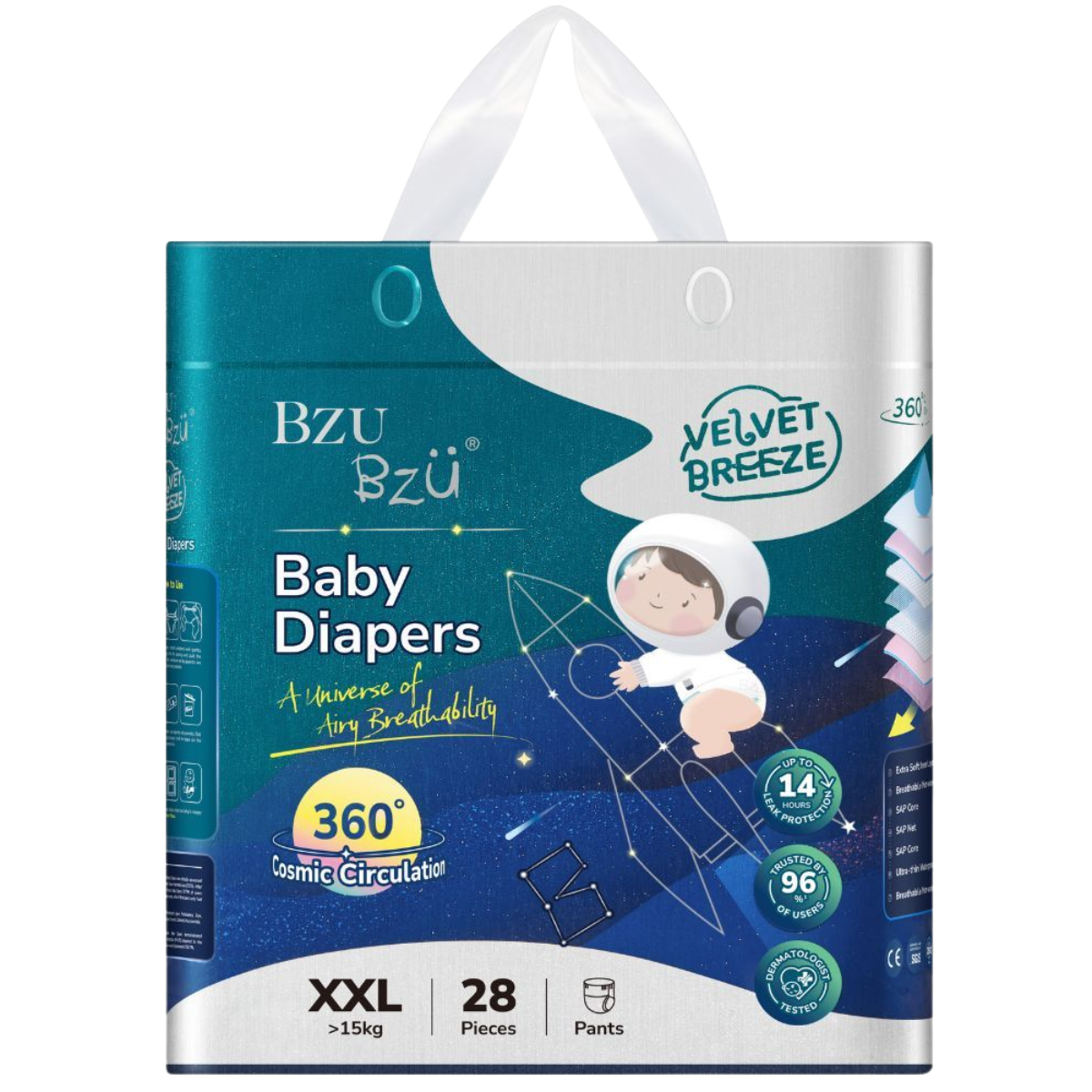 Bỉm Tã Quần BZU BZU Cho Bé Mỏng Nhẹ Siêu Thấm An Toàn Cho Da Nhạy Cảm - Bibo Mart