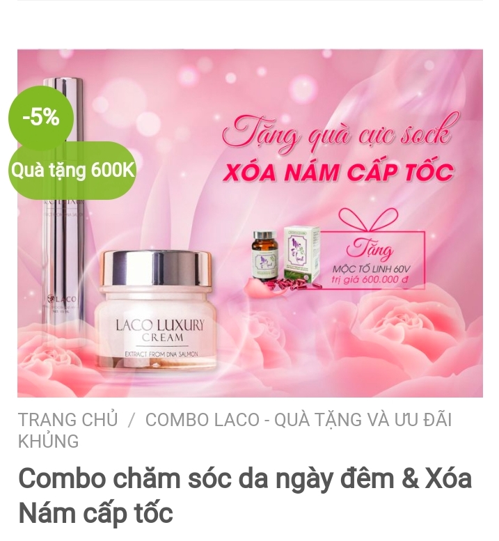 com bo dưỡng trắng da mặt nám chống nắng giúp tái tạo phục hồi làn da mới
