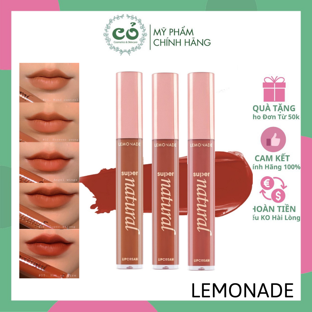 Son Kem Lì Lemonade Super Natural Matte Clipcream