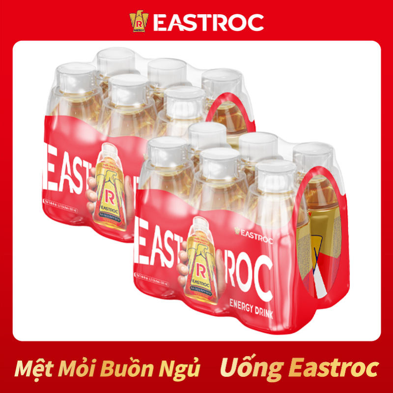 12 Chai Nước Tăng Lực Eastroc Vitamin Giúp Tỉnh Táo Bổ Sung Năng Lượng Tức Thì (250ml/chai)