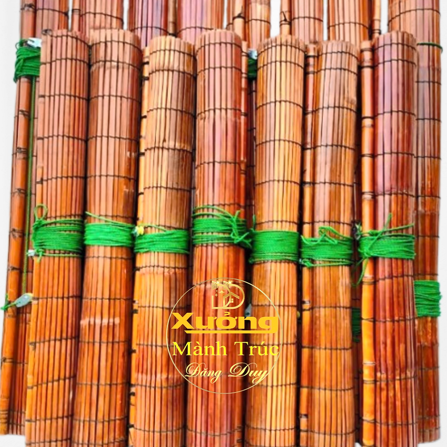 Mành Sáo Trúc Rộng 1,2m x 2m & 1m25 Cao 2,5m Rèm Trúc Treo Cửa Sổ Mành Sáo Tre Màu Cánh Dán Rèm Cửa 