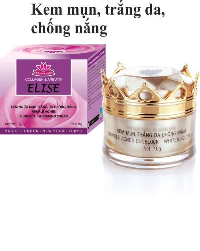 KEM ELISE NGỪA MỤN TRẮNG DA CHỐNG NẮNG 10G