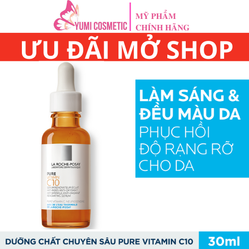 [Hcm]Dưỡng Chất Giúp Cải Thiện Và Làm Sáng Da La Roche Posay Pure Vitamin C10 Serum 30Ml