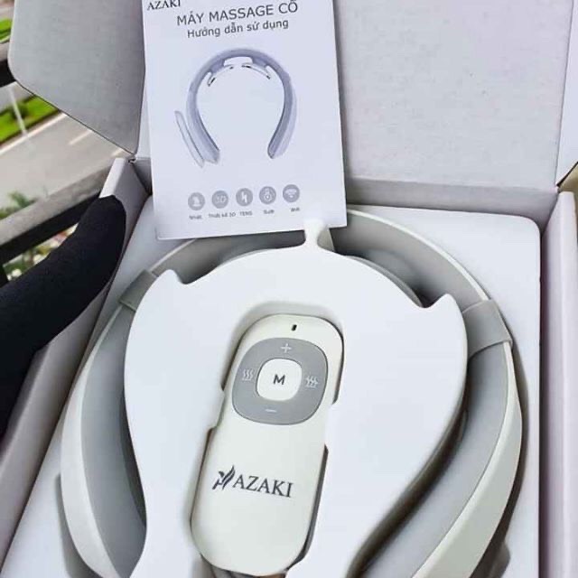 Máy Massage Cổ Azaki N109 Smart Neck Massager Công Việc Nặng Nhọc Hằng Ngày Đi Xe Máy Ngồi Ô Tô Ngồi Trước Màn Hình Máy Tính Hay Cúi Xem Điện Thoại Trong 1 Thời Gian Dài... Cột Sống Của Bạn Phải Chịu Áp Lực Rất Lớn. Máy Mát Xa Cổ Thông Minh Azaki