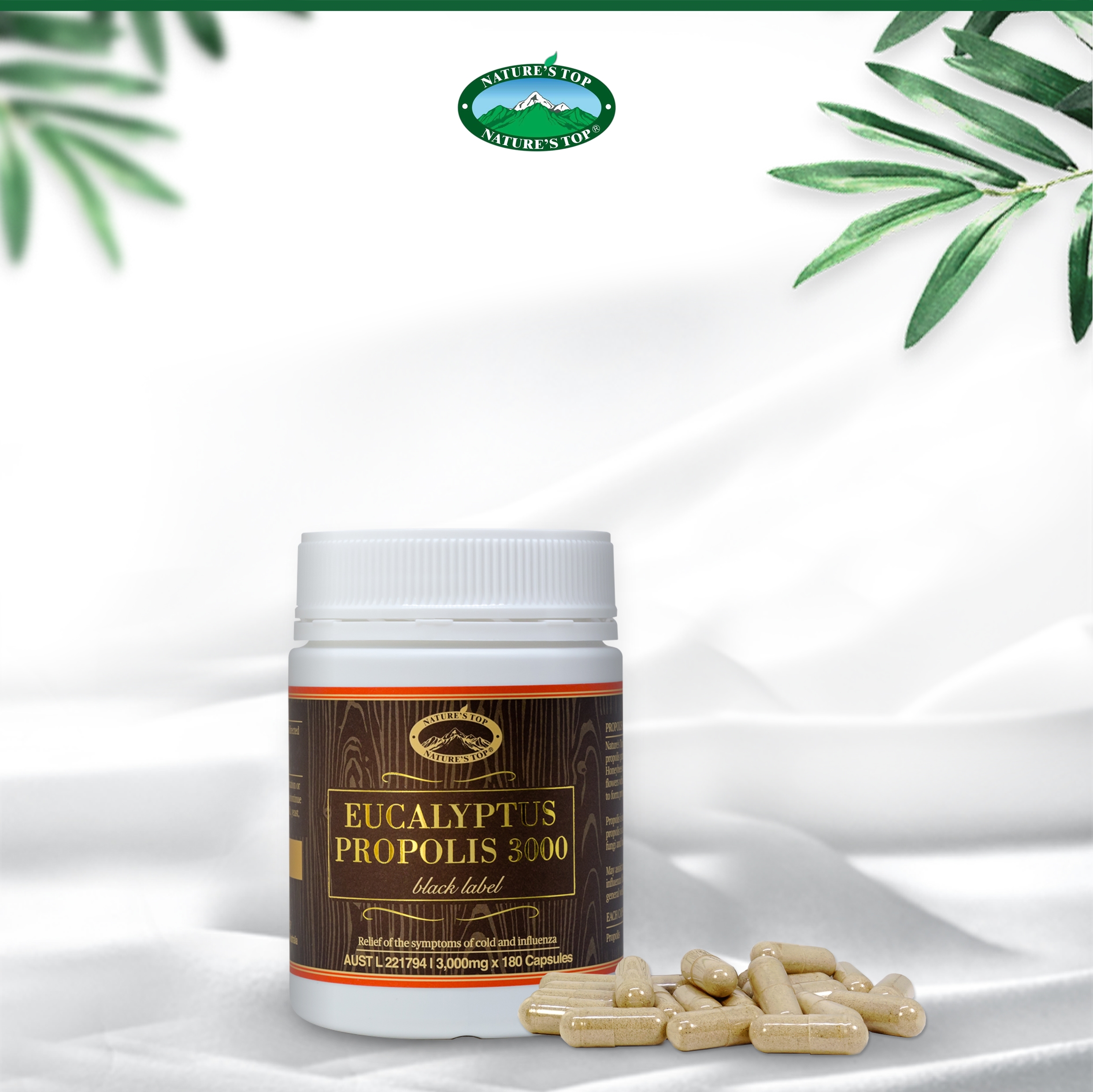 Viên uống keo ong bảo vệ sức khỏe Natures Top Propolis 3000