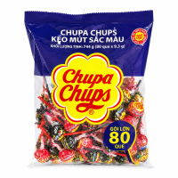 Kẹo Mút Chupa Chups Hương Hỗn Hợp Thực Phẩm Bổ Sung Vitamin C (Gói 60 que-mới)