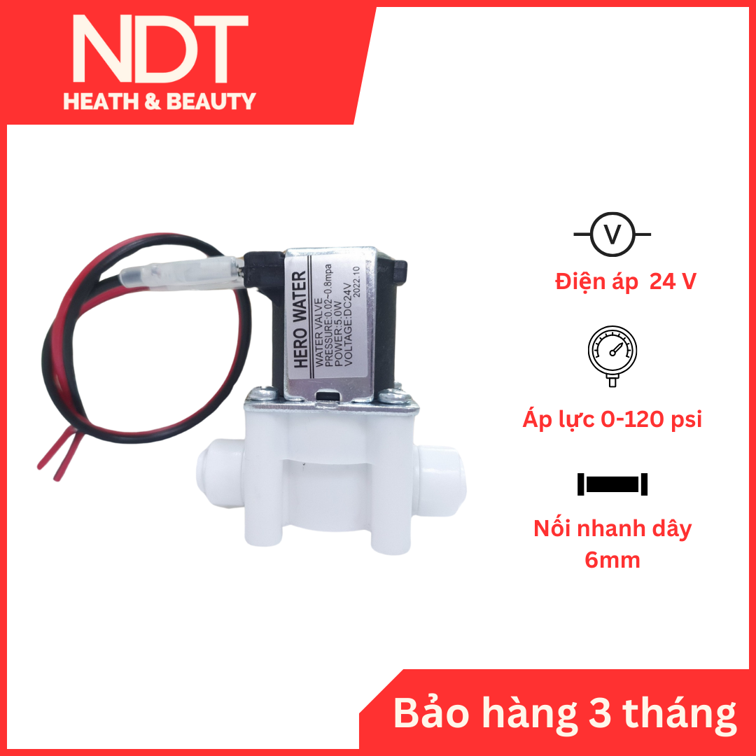 Van điện từ 24V - nối nhanh Máy lọc nước Kagaroo Karofi Sunhouse ...