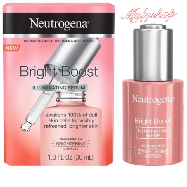 [ Hàng Mới ] Tinh Chất Serum Trắng Sáng Da Neutrogena Bright Boost Illuminating 30Ml Hàng Mỹ