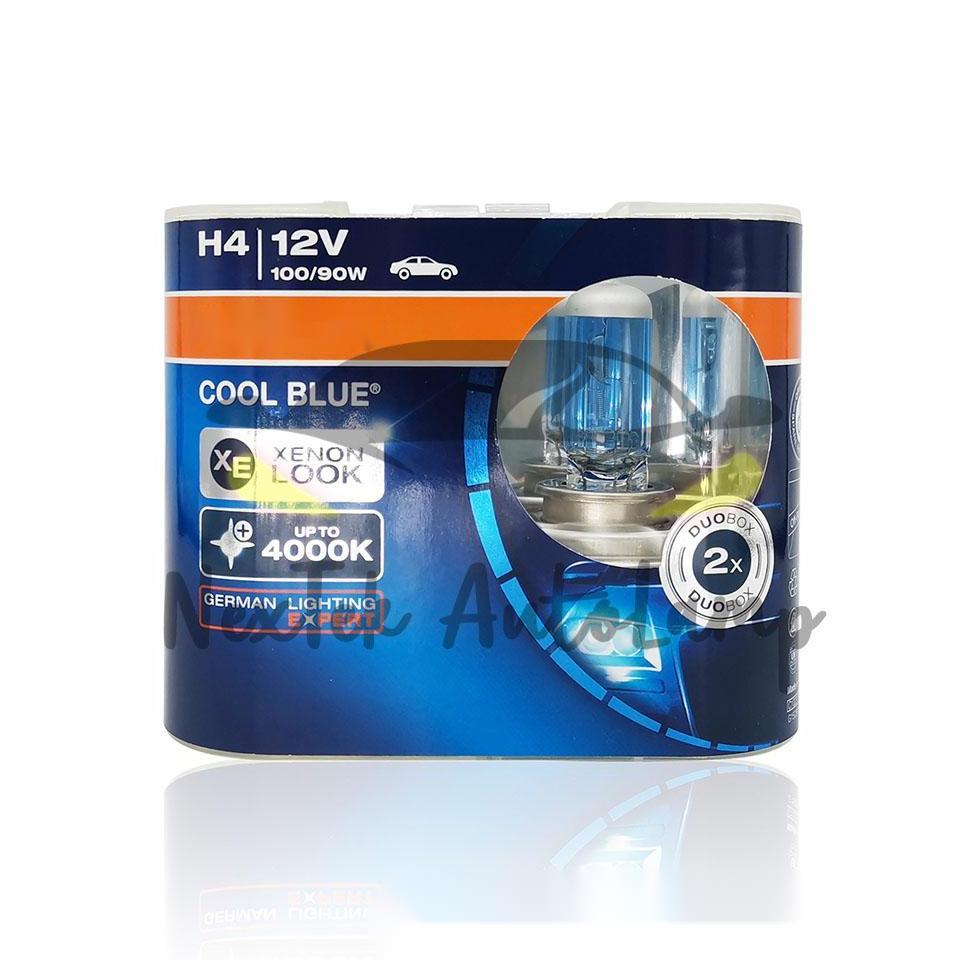 For OSRAM Cool Blue Hyper H1 H4 H7 H11 HB3 HB4 12V 5300K Đèn pha halogen ô tô trắng Đèn pha ban đầu