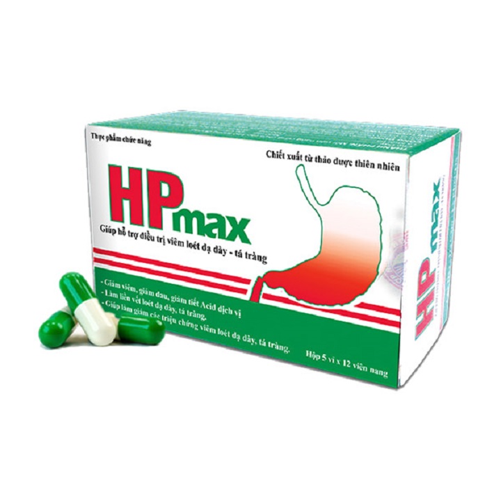 Thuoc Giảm Đau Dạ Dày Hiệu Quả Hpmax - Giúp Giảm Hp Acid Dịch Vị Nhanh Liền Vết Loét Hết Đau Dạ Dày