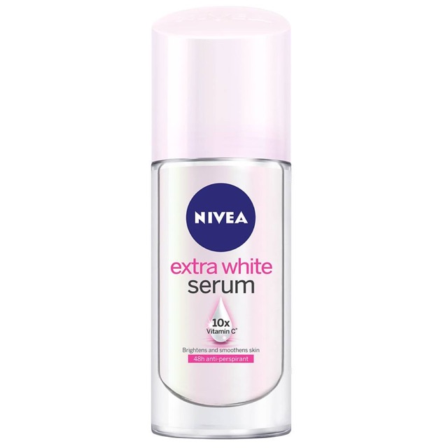 [Hcm]Lăn Khử Mùi Serum Trắng Mịn Nivea Extra White Serum 40Ml (Ngọc Trai)