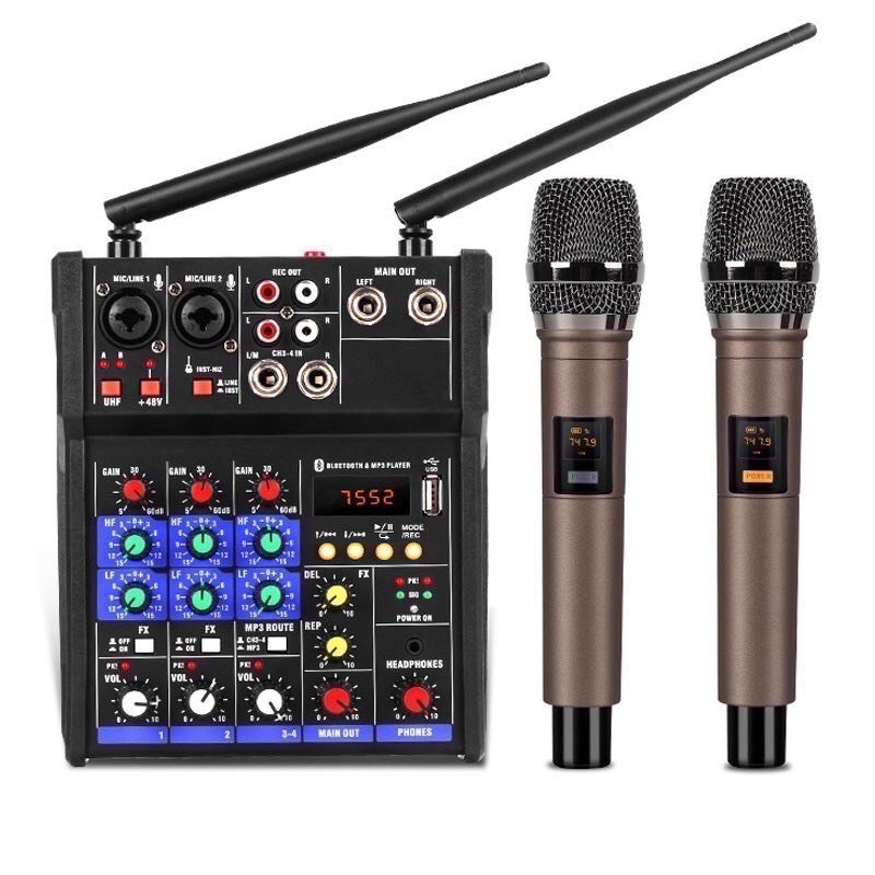 Bộ Mixer Yamaha G4 USB - Bộ Trộn Âm Thanh Mixer Chuyên Karaoke Livestream Thu Âm Cao Cấp - Mixer G4 