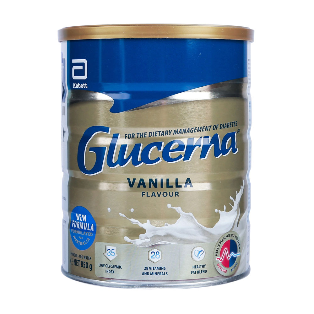 Sữa tiểu đường Glucerna Vanilla 850g nội địa Úc dành cho người người tiểu đường có thể thay thế một bữa ăn quatangme-com-vn